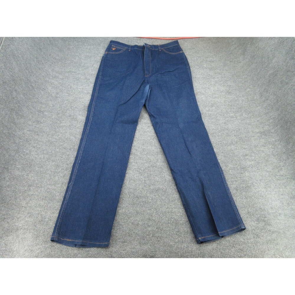 Wrangler Womens Jeans Straight Leg Blue Vintage High Rise Made in USA 38